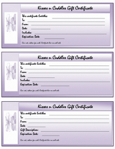 Gift Certificate Templates on Free Gift Certificate Templates   Microsoft Word Templates