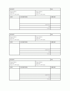 Sales Receipt Template on Invoice Receipt Template   Microsoft Word Templates