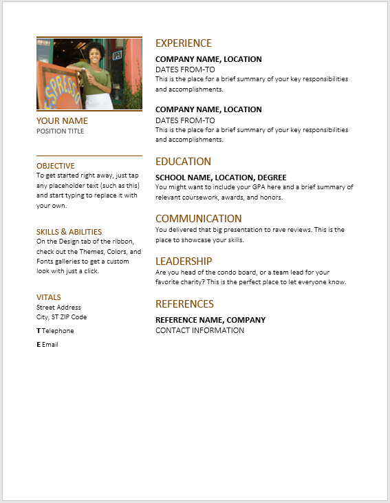 Modern Resume Template 04
