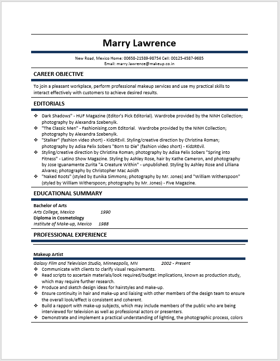 Modern Resume Template 12