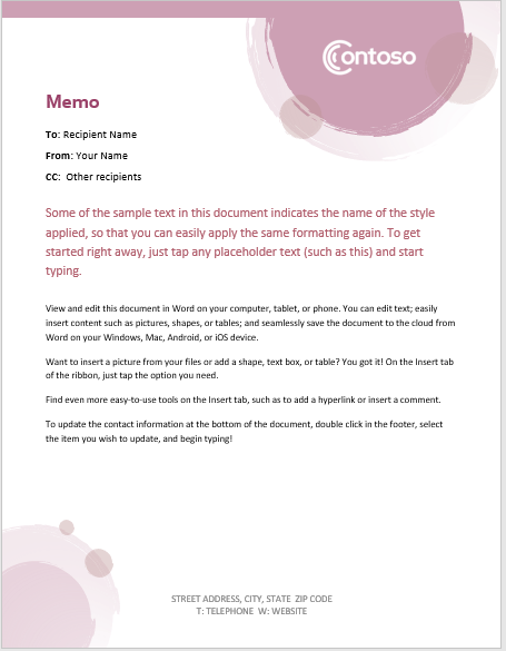 Memo Template Word 2013 from www.wordtemplates.org