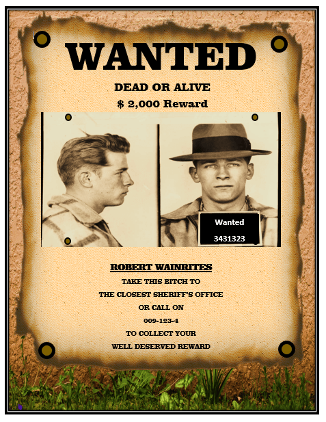 Wanted Poster Templates 19 Free Printable Word PDF