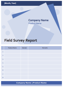 Field Survey Report Template