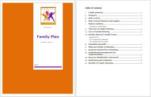 Family Plan Template