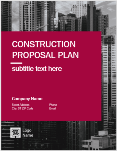 construction proposal template 01