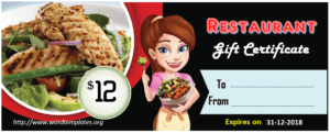 Gift Certificate Templates | Word Templates for Free Download