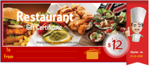 Gift Certificate Templates | Word Templates for Free Download