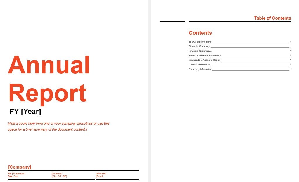 Annual-Report-Template - Preview